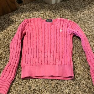 Girls pink Ralph Lauren sweater
